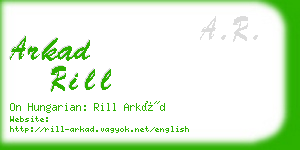 arkad rill business card